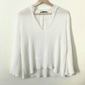 Zara White Blouse